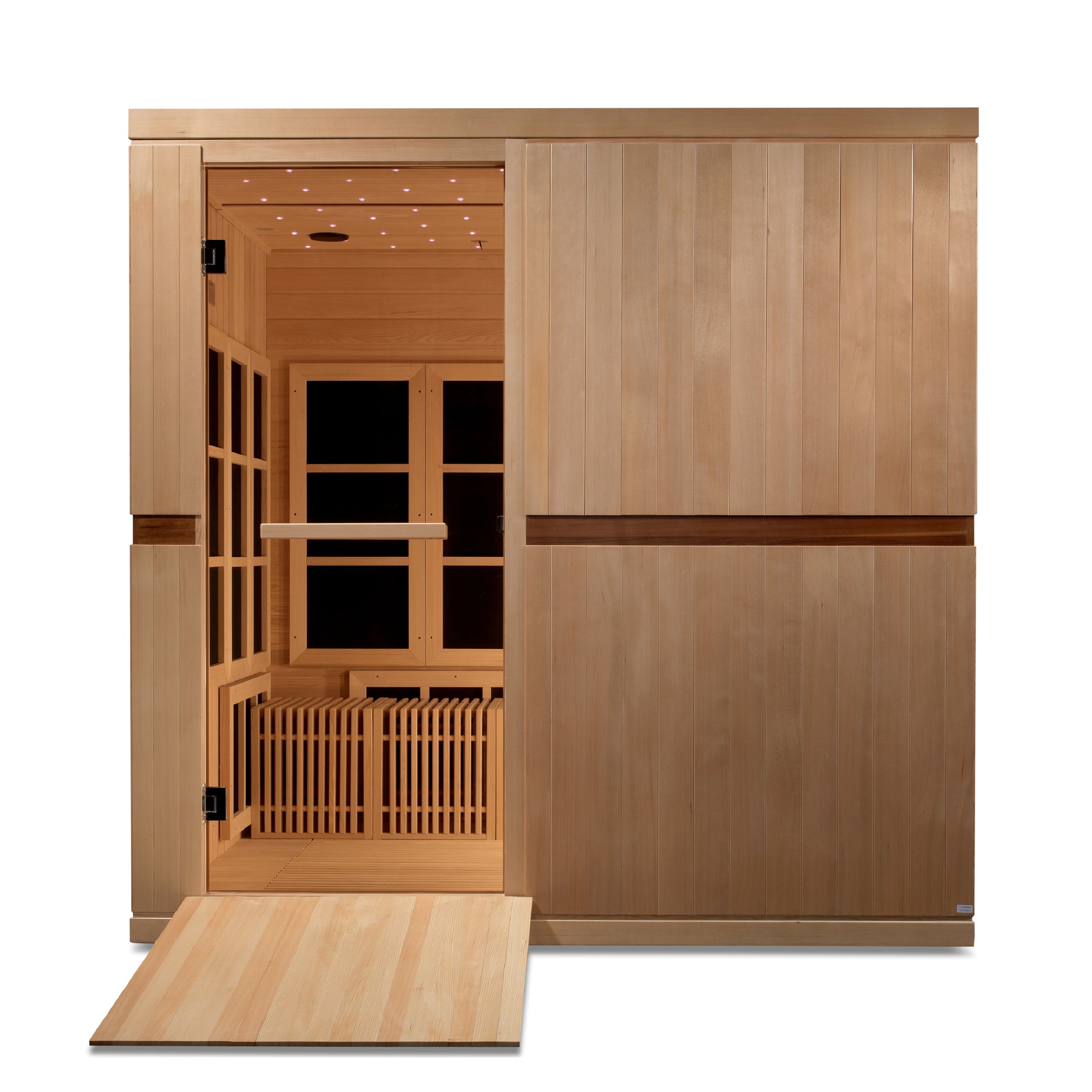 Golden Designs Catalonia 8-person PureTech™ Near Zero EMF (Under 2MG) FAR Infrared Sauna (Canadian Hemlock)