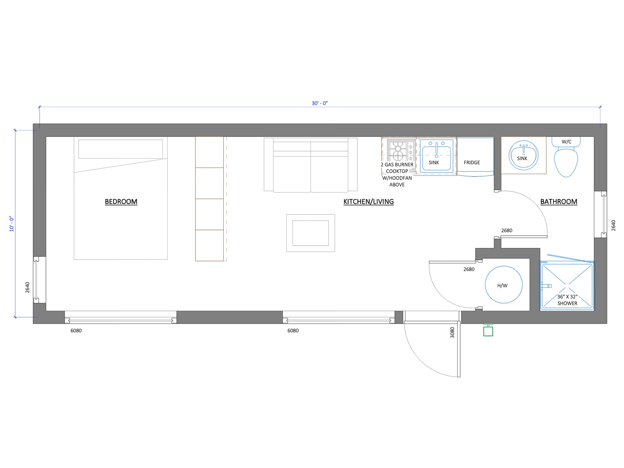 Hewing Haus Pender 3 - 300 Square Foot ADU Home