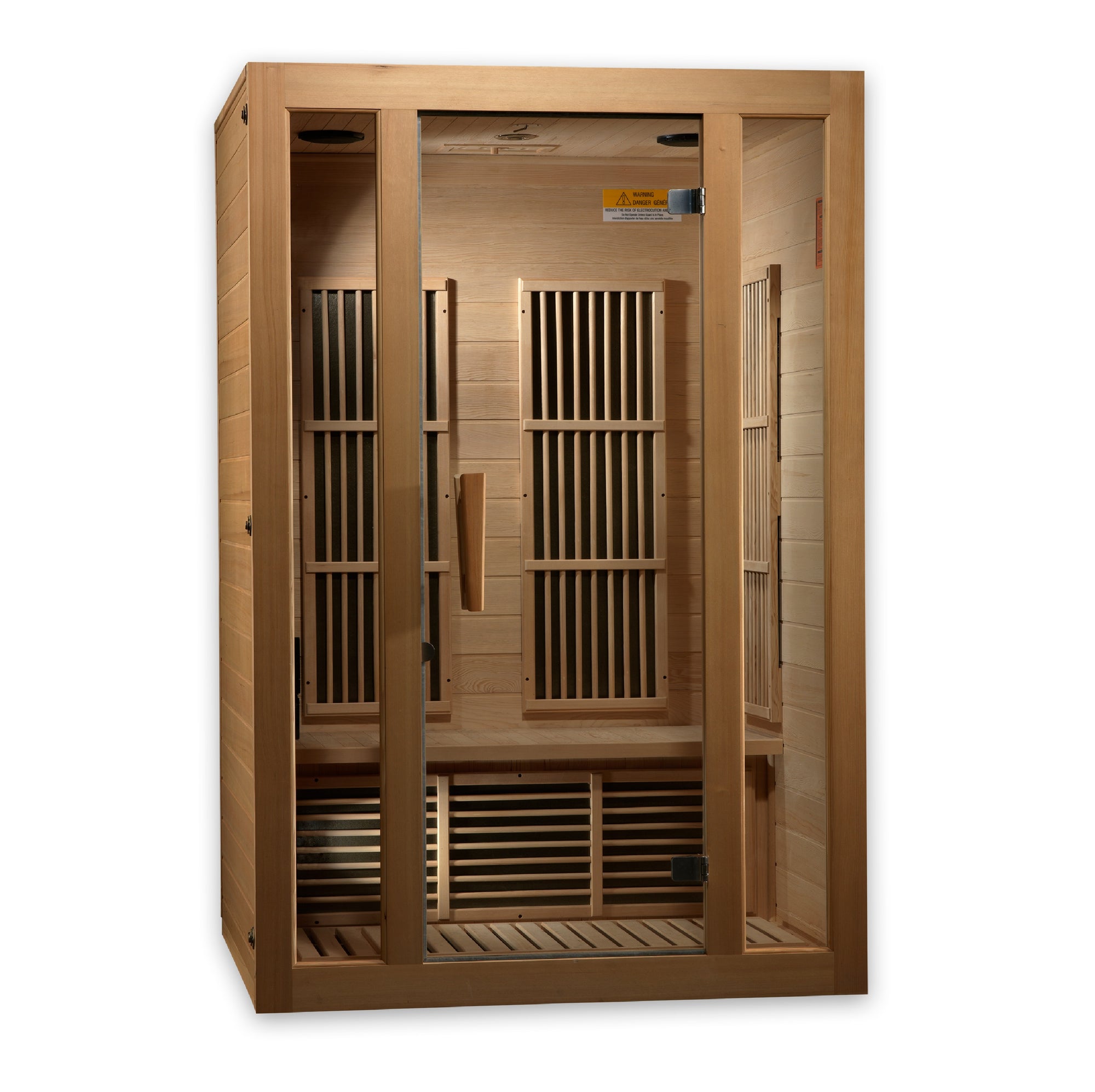 Maxxus "Seattle" 2 person Low EMF FAR Infrared Sauna Canadian Hemlock