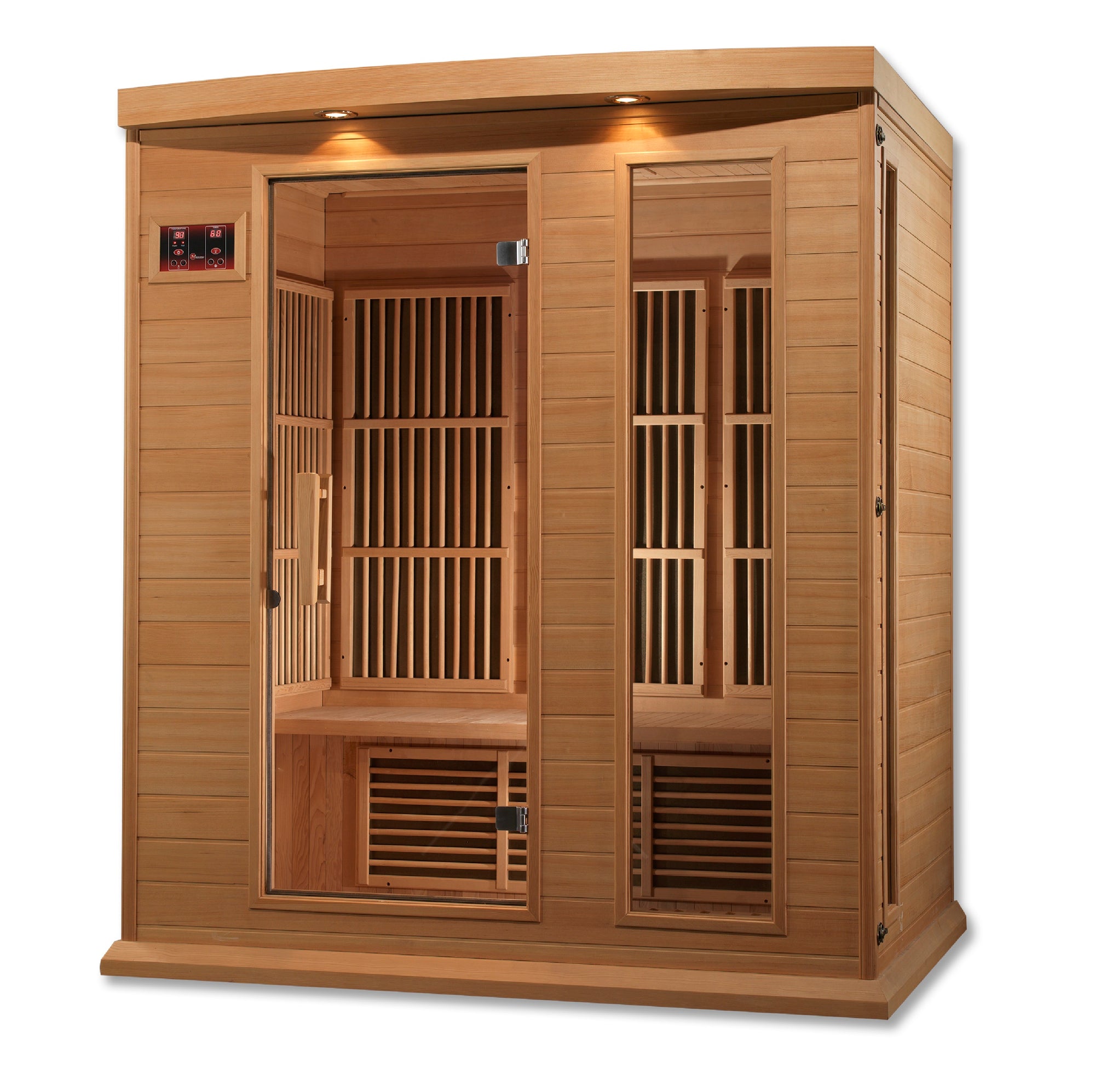 MX-K306-01 Maxxus Low EMF FAR Infrared Sauna Canadian Hemlock