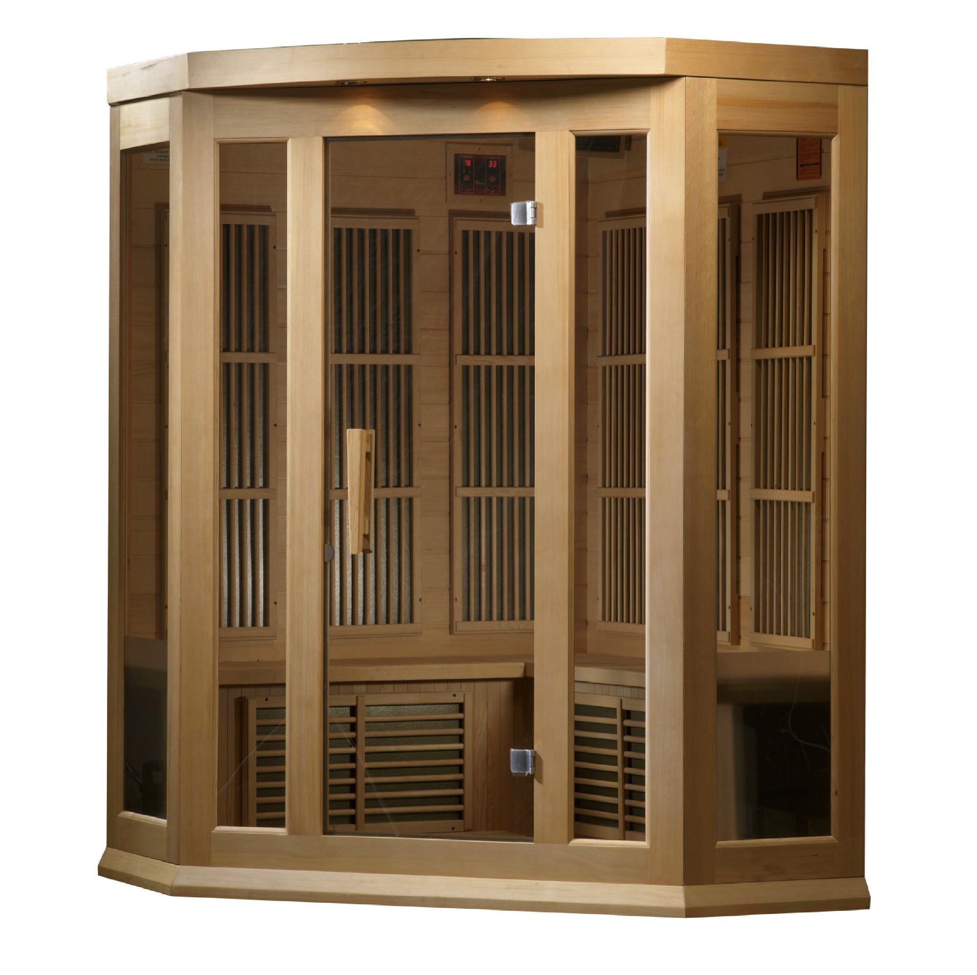 MX-K356-01 Maxxus Low EMF FAR Infrared Sauna Canadian Hemlock