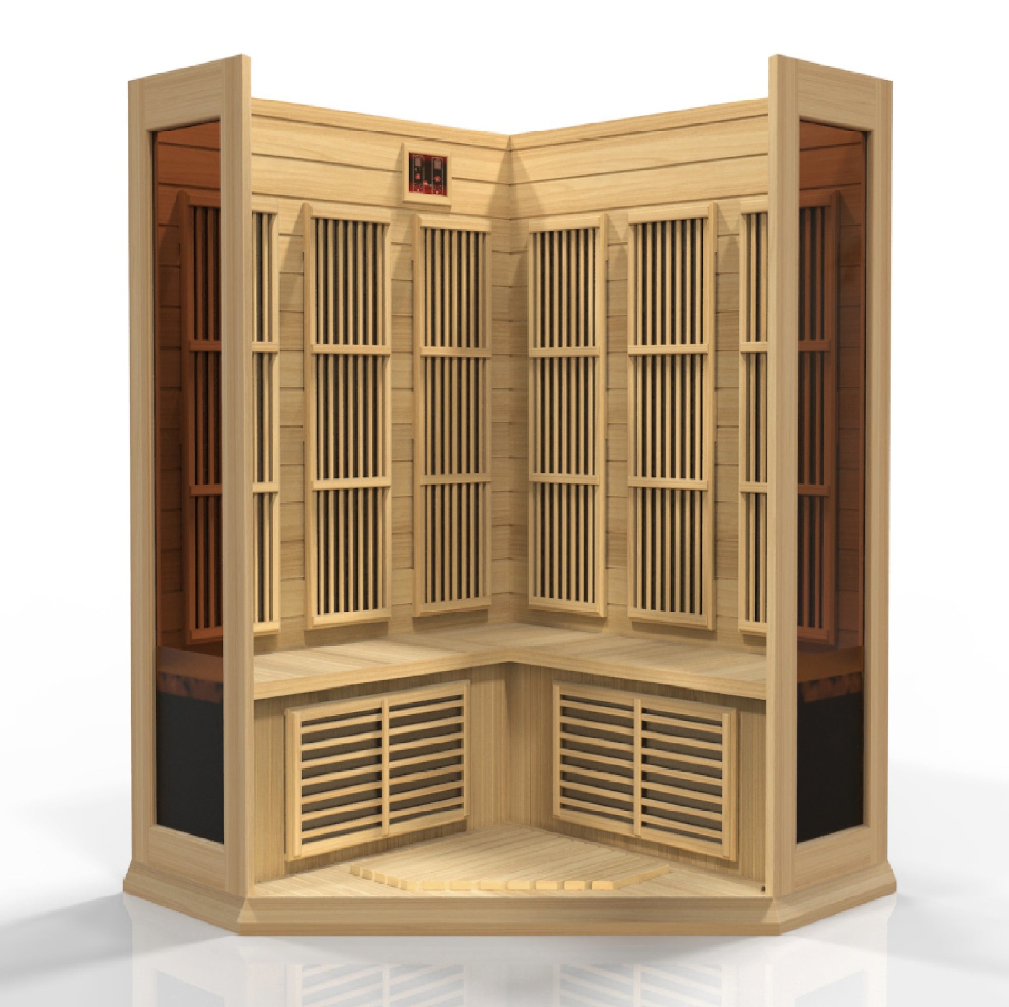 MX-K356-01 Maxxus Low EMF FAR Infrared Sauna Canadian Hemlock