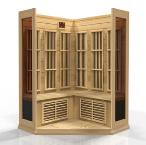 MX-K356-01 Maxxus Low EMF FAR Infrared Sauna Canadian Hemlock