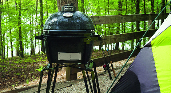 Primo Oval Junior All-In-One Charcoal Kamado Grill